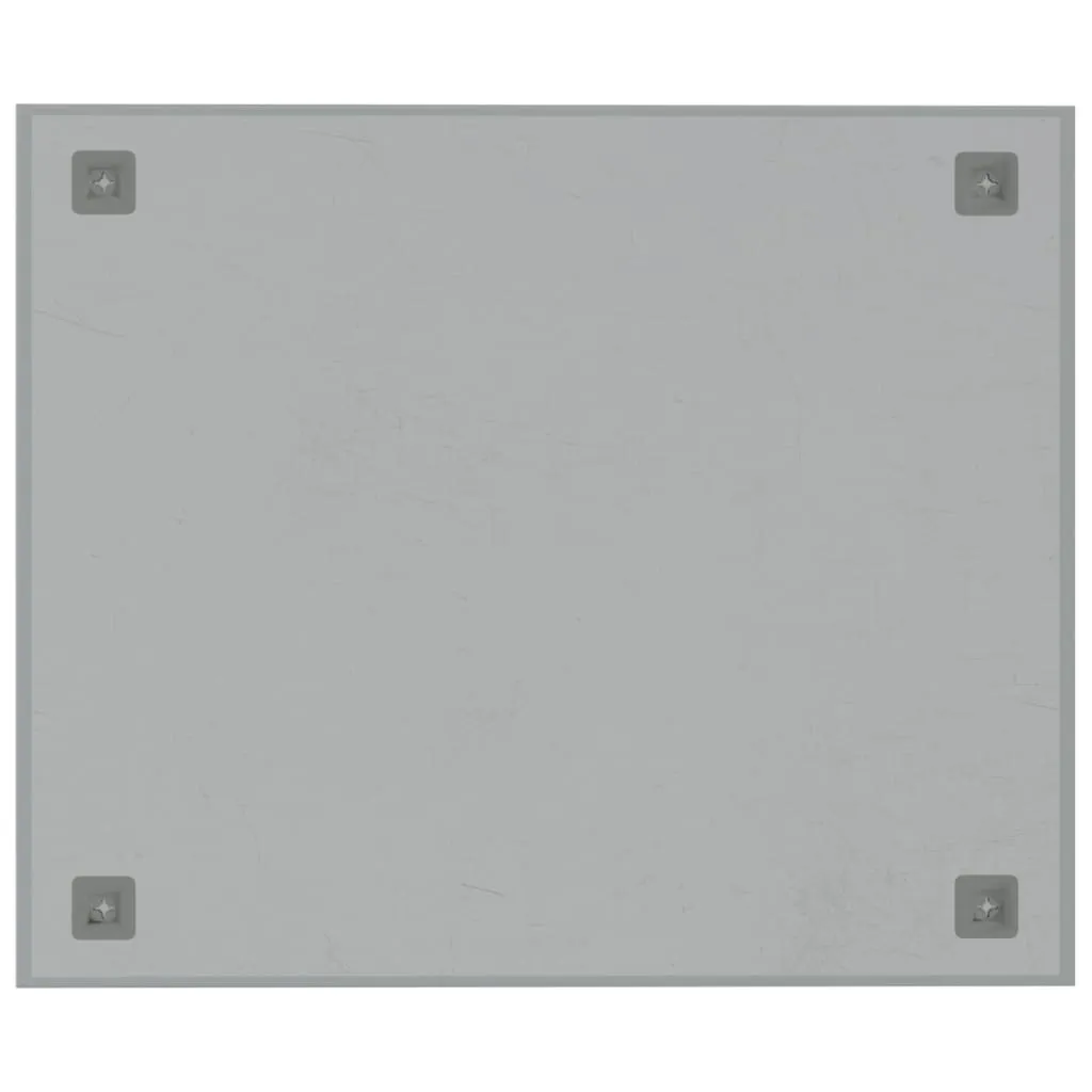 Weiß Magnettafel Wandmontage Weiß 60x50 cm Hartglas DE347958